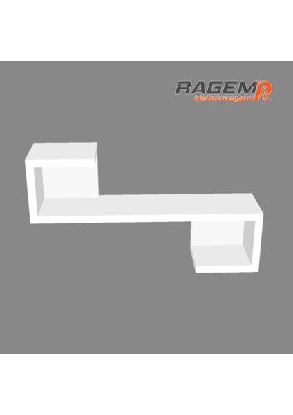 Duvar Rafı Dekoratif S Raf 60 cm