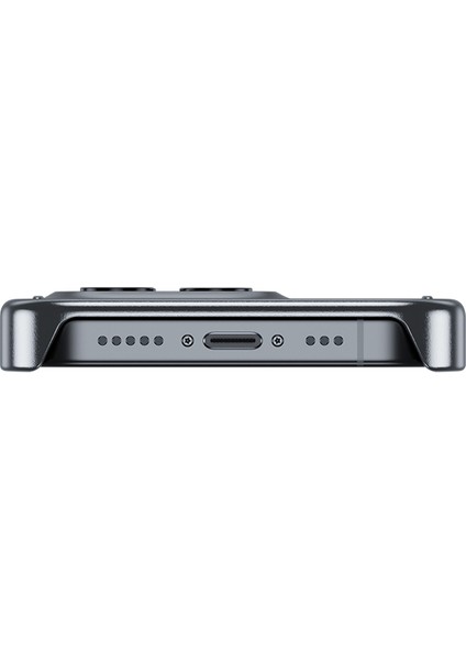 iPhone 15 Plus Uyumlu Kılıf Magsafe Şarj ve Soğutucu Özellikli Benks Biliz Kapak Gri
