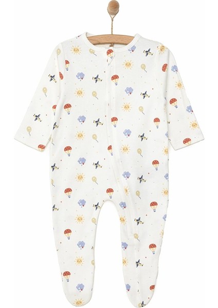 Yenidoğan Erkek Patikli Tulum Erkek Bebek