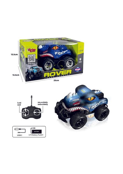 Uzaktan Kumandalı Şarjlı Rover Off-Road Işıklı Araba 1:24 27MHZ Hayvanlı fiyatları