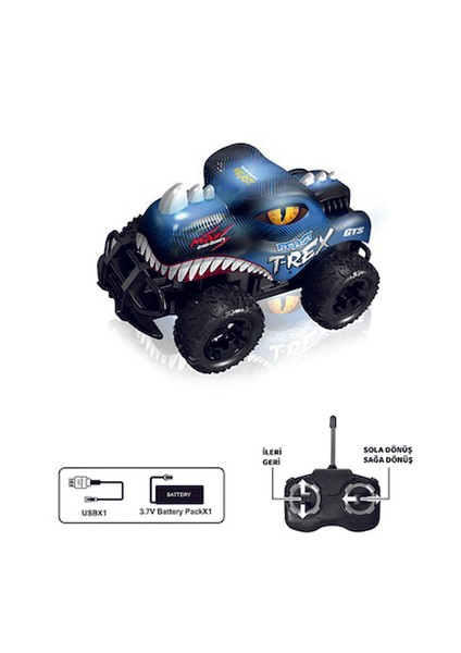 Uzaktan Kumandalı Şarjlı Rover Off-Road Işıklı Araba 1:24 27MHZ Hayvanlı indirimleri