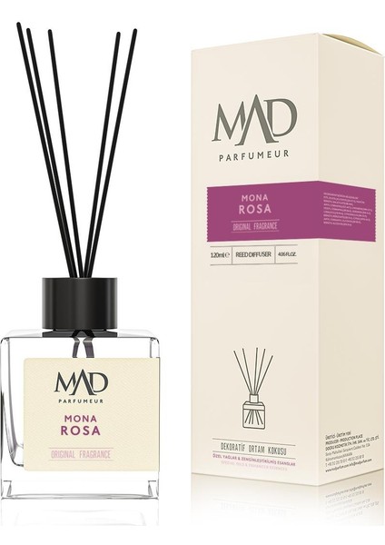 Mad Mona Rosa 120 ml Ortam Kokusu