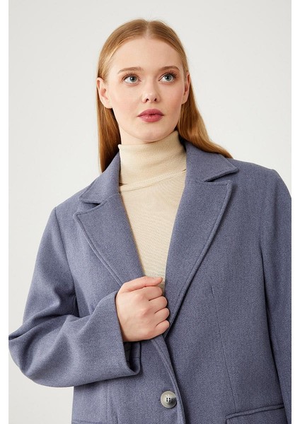 İndigo Uzun Kaşe Kaban modelleri