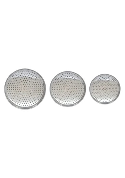Üç Boy Paslanmaz Çelik Sarma Altlığı - 20-22-24 Cm