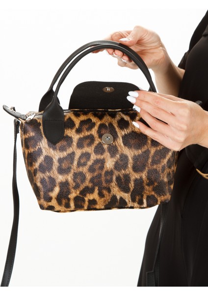 Kadın Leopar Tiger Small El ve Omuz Çantası new276