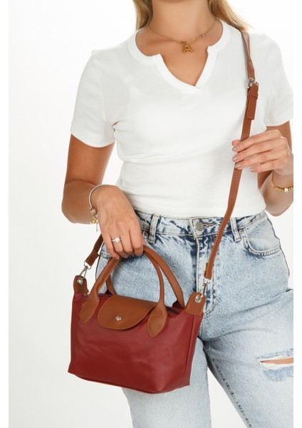 Kadın Bordo Tiger Small El ve Omuz Çantası new276