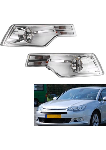 Araba Ön Tampon Şeffaf Lens Sis Farı Montajı Citroen Sol Için Fit (Yurt Dışından) modelleri