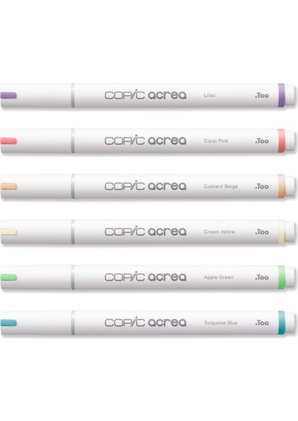 Acrea Su Bazlı Marker 6lı Set - Light