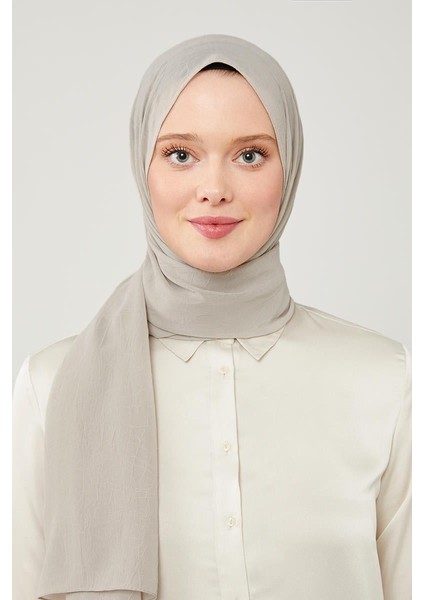 Gümüş Düz Renk Frozen Krep Şal fiyatları