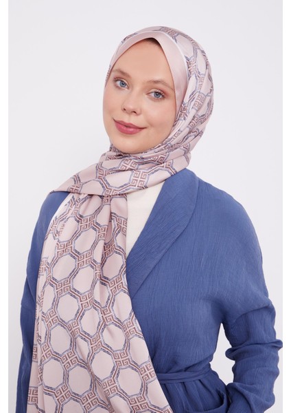Somon Altıgen Desen Angel Şal