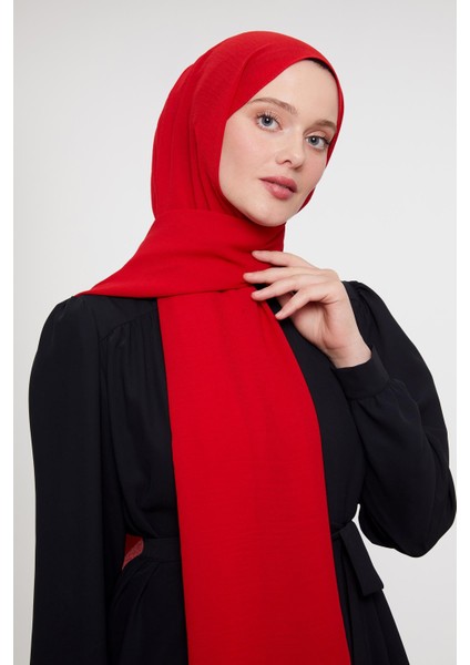 Kırmızı Düz Aerobin Şal