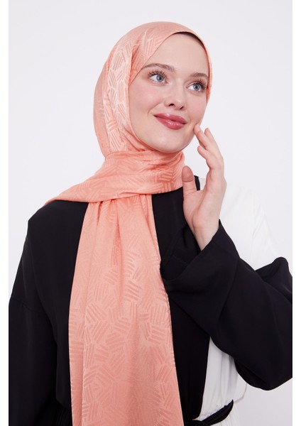 Somon Çubuk Desen Jakarlı Janjan Şal