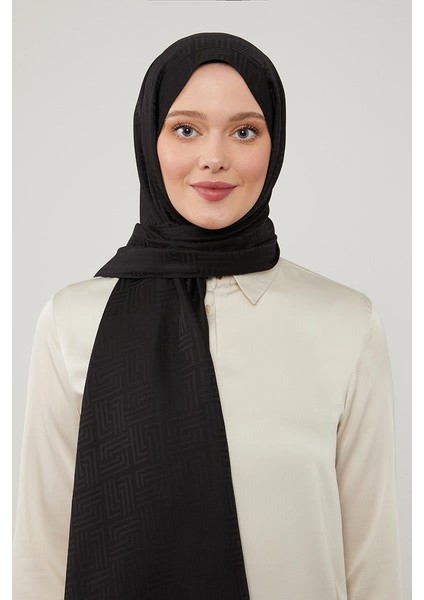 Siyah Labirent Desen Blue Jakar Şal fiyatları