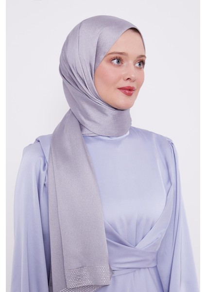 Gümüş Kalın Şerit Diamond Şal modelleri