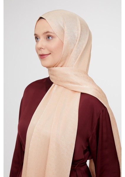 Yavruağzı Yuvarlak Desen Jakarlı Janjan Şal fiyatları