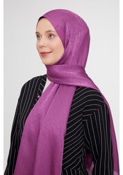 Mürdüm Yuvarlak Desen Jakarlı Janjan Şal fiyatları