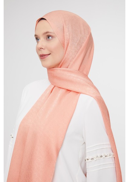 Somon Yuvarlak Desen Jakarlı Janjan Şal fiyatları