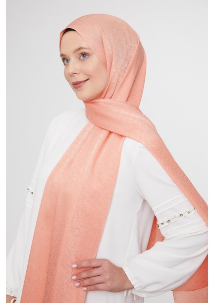 Somon Yuvarlak Desen Jakarlı Janjan Şal modelleri