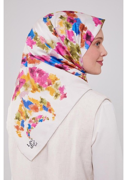 Ekru Trend Twill Eşarp