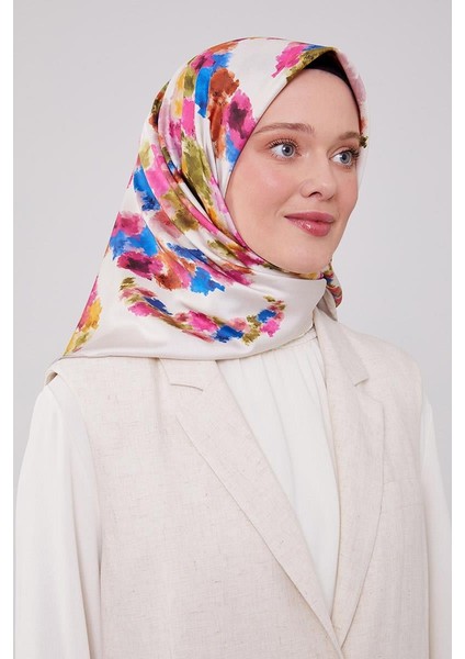 Ekru Trend Twill Eşarp