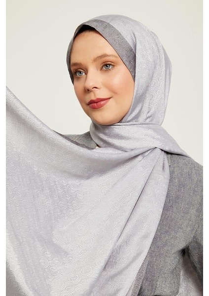 Gümüş Halka Desen Monogram Şal fiyatları