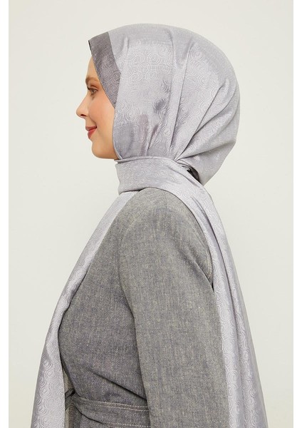 Gümüş Halka Desen Monogram Şal modelleri