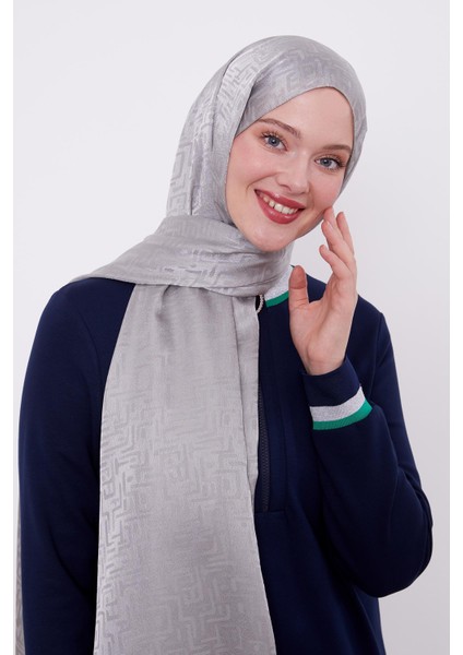 Antrasit Labirent Desen Jakarlı Janjan Şal fiyatları