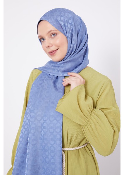 İndigo Halka Desen Jakarlı Janjan şal fiyatları