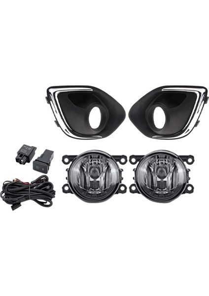 Halojen Sis Farları Far Mitsubishi Asx Rvr Outlander Sport 2013-2015 Sis Farı Izgaraları Kablo Demeti Anahtarı Kiti (Yurt Dışından)