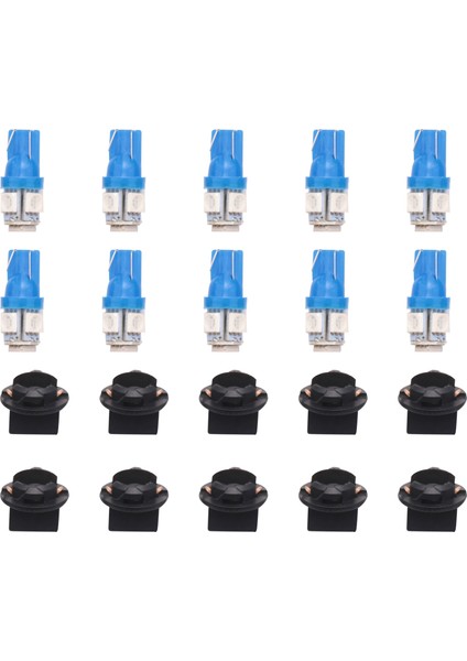 T10 194 168 LED Ampul Pano Ampul Buz Mavisi 10 Adet (Yurt Dışından)