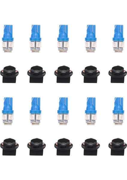 T10 194 168 LED Ampul Pano Ampul Buz Mavisi 10 Adet (Yurt Dışından)