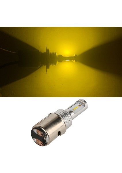 LED Csp Mini Araba Far Ampulleri BA20D/H6 800K 12V-32V Altın Işık (Yurt Dışından) indirimleri