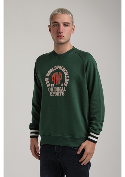 Bisiklet Yaka Ekru Slim Fit Sweatshirt 24FWM60187 modelleri