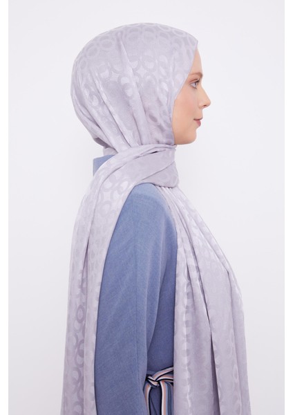 Gümüş Halka Desen Jakarlı Janjan şal modelleri