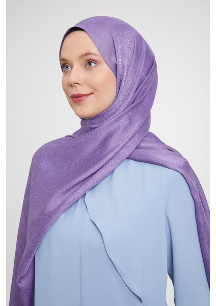 Mor Hologram Desen Jakarlı Janjan Şal fiyatları