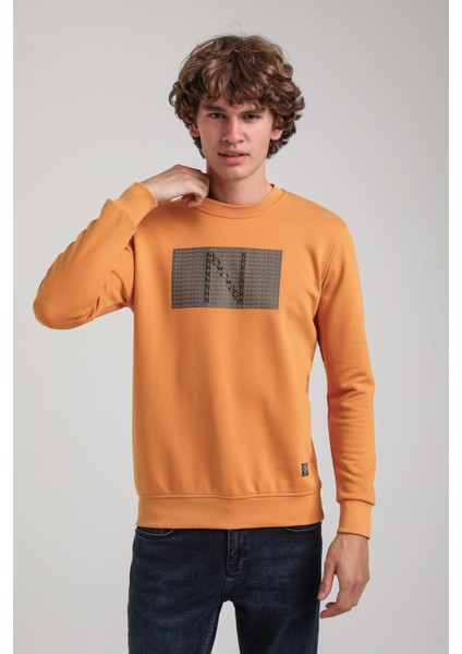Bisiklet Yaka Lacivert Slim Fit Sweatshirt 23FWM60152 fırsatları