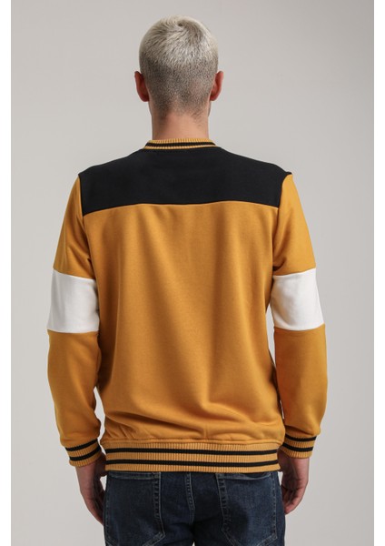 Bisiklet Yaka Lacivert Slim Fit Sweatshirt 24FWM60192 indirimleri