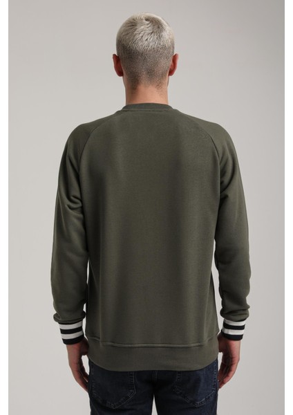 Bisiklet Yaka Ekru Slim Fit Sweatshirt 24FWM60187 fırsatları