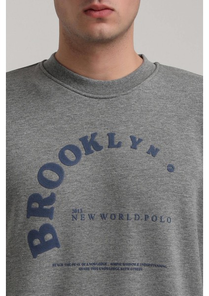 Bisiklet Yaka Bordo Slim Fit Sweatshirt 24FWM60172 fiyatları