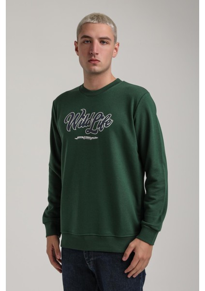 Bisiklet Yaka Ekru Slim Fit Sweatshirt 24FWM60195 fiyatları