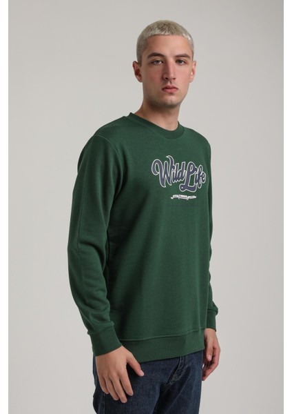 Bisiklet Yaka Ekru Slim Fit Sweatshirt 24FWM60195 indirimleri