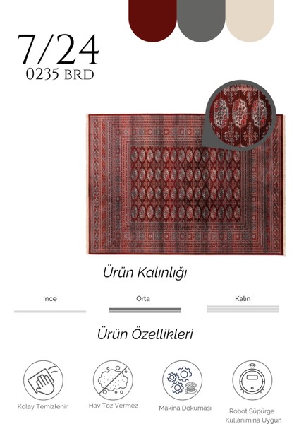 Makine Halısı Agnello Halı 7/23 0236 Brd modelleri