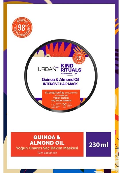 Kind Rituals Kinoa Almond Oil Saç Bakım Maskesi 230 ml