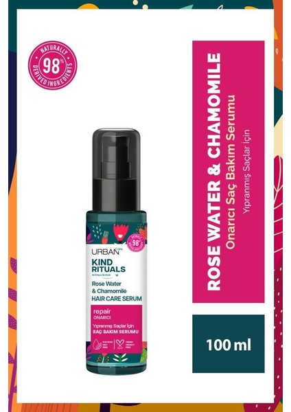 Kind Rituals Rose Water Chamomile Saç Bakım Serumu 100 ml