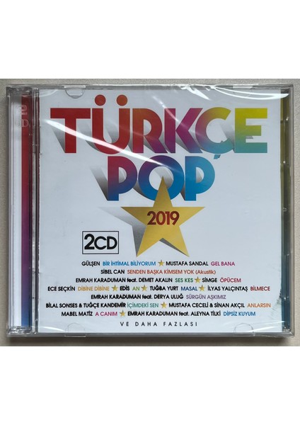 Türkçe Pop 2019 Çift CD 25 Şarkı