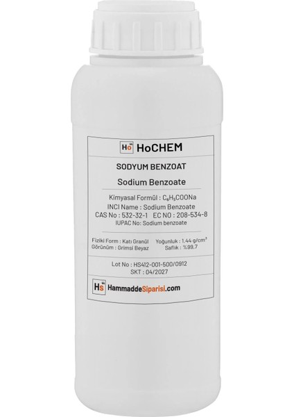Sodyum Benzoat Sodium Benzoate E211 1 kg