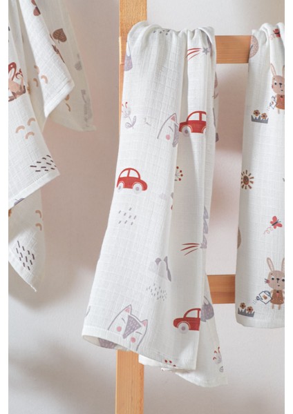 Çok Amaçlı Bebek Müslin Örtüsü 3'lü Set - Bunny