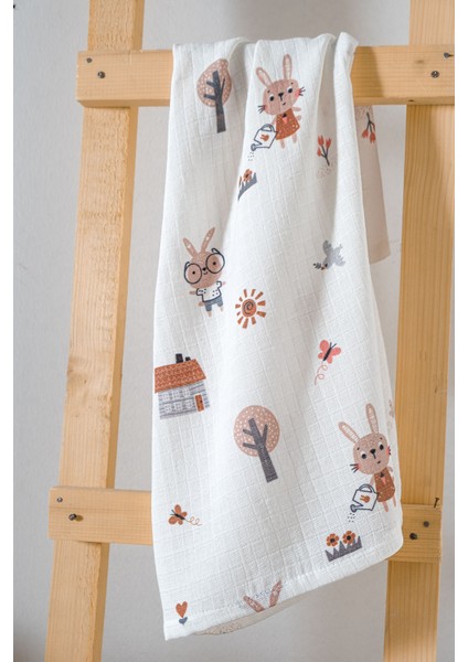 Çok Amaçlı Bebek Müslin Örtüsü 3'lü Set - Bunny