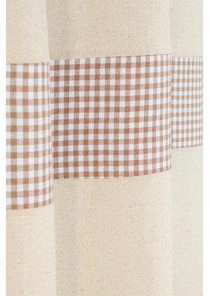 Naturel Perde Kornişli Vintage Kahve 200X185 cm fırsatları