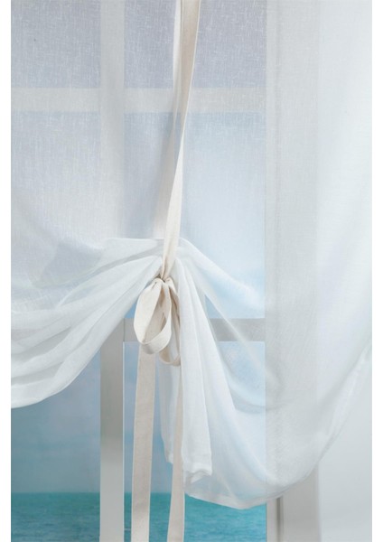Naturel Potlu Tül Perde Retro 120X200 cm Krem indirimleri